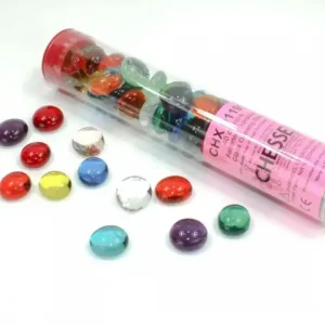 Glass Gaming Stones - Translucent Assorted Colors (40) | Rea