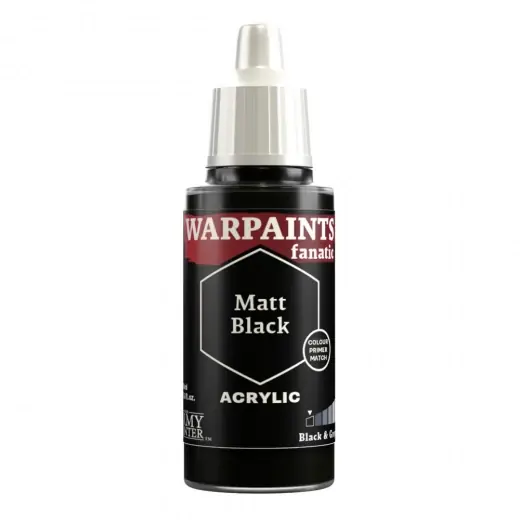 Army Painter Warpaints Fanatic - Matt Black - Ta chansen